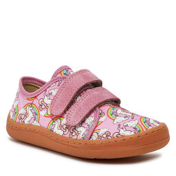 

Снікерcи Froddo Barefoot Canvas G1700379-4 S White/Pink 4, Кольоровий