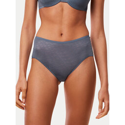 Triumph Triumph Klasične spodnje hlačke z visokim pasom Triumph Signature Sheer Maxi EX 10215936 Modra