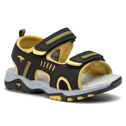 KangaRoos Sandali KangaRoos K-Logan 18338 000 5028 S Jet Black/Sun Yellow