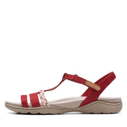 

Босоніжки Clarks Amanda Tealite 26171130 Red Nubuck, Червоний