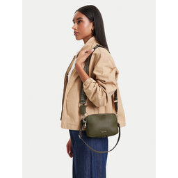 Calvin Klein Handtasche Calvin Klein Webbing 2X Strap Camera Bag LV04F3656G Dunkelgrün
