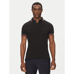 Tommy Hilfiger Tommy Hilfiger Polo Tipped MW0MW37346 Crna Slim Fit