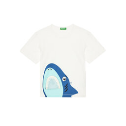 United Colors Of Benetton United Colors Of Benetton Camiseta 3I1XG10JL Écru Regular Fit