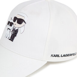 

Бейсболка Karl Lagerfeld Kids Z30160 Off White 195, Білий