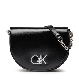 Calvin Klein Torbica Calvin Klein Re-Lock Saddle Bag Mini Saffiano K60K609878 BAX