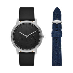 Armani Exchange Laikrodis Armani Exchange Dale AX7168SET Juoda