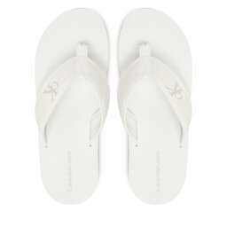 Calvin Klein Jeans Σαγιονάρες Calvin Klein Jeans Thong+ Cv YM0YM01235 Λευκό