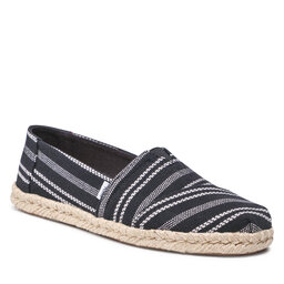Toms Espadryle Toms Alpargata Rope 10017852 Black Global Stripe