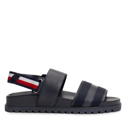 Tommy Hilfiger Sandali Tommy Hilfiger Elevated Hilfiger Strappy Sandal FM0FM05008 Blu scuro