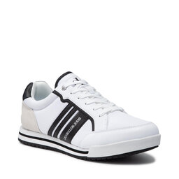 Calvin Klein Jeans Сникърси Calvin Klein Jeans Low profile Sneaker Laceup Pu-Ny YM0YM00027 Bright White YAF