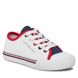 

Кеди Tommy Hilfiger Low Cut Up Sneaker T3X9-33325-0890 M White/Blue/Red Y003, Білий