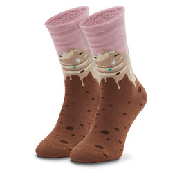 Zooksy Skarpety wysokie unisex Zooksy Warm Winter Hot Chocolate Brązowy
