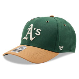 47 Brand Καπέλο Jockey 47 Brand Oakland Athletics Mvp B-CAMPC18GWS-DGA Dark Green