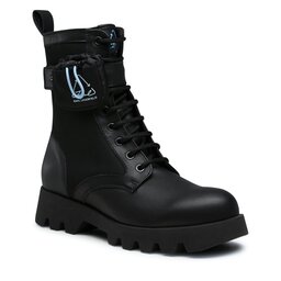 KARL LAGERFELD Stiefel KARL LAGERFELD KL11166 Black Lthr/Textile