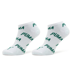 

Набір 2 пар низьких шкарпеток unisex Puma Unisex Bwt Sneaker 2P 907947 White / Green 09, Білий