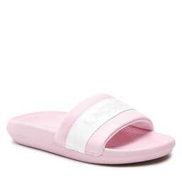 Lacoste Șlapi Lacoste Croco Slide 0722 1 Cfa 7-43CFA0005208 Lt Pink/Wht