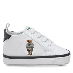 

Снікерcи Polo Ralph Lauren Quilton Bear Gore Hi Layette RL100729 White Smooth/Navy/Green w/ Preppy Bear, Білий