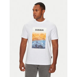 Napapijri Napapijri Majica S-Rollin NP0A4I3D Bela Regular Fit