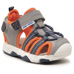 Geox Sandali Geox B S.Multy B. B B920FB 05014 C1040 M Grey/Fluo Orange