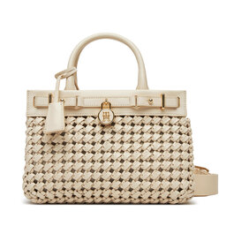 Tommy Hilfiger Дамска чанта Tommy Hilfiger American Icon Mini Tote Le Wo AW0AW17395 Бежов