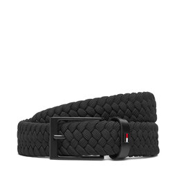 Tommy Hilfiger Pánsky opasok Tommy Hilfiger Layton Elastic AM0AM13570 Čierna