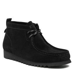 Clarks Schnürschuhe Clarks Wallabee2 Ftre 261749367 Black Suede