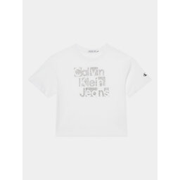 Calvin Klein Jeans Calvin Klein Jeans Camiseta Metallic IG0IG02340 Blanco Regular Fit