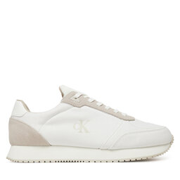 Calvin Klein Jeans Αθλητικά Calvin Klein Jeans Runner Sock Laceup Mg Canvas YM0YM01217 Λευκό