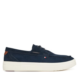 Tommy Hilfiger Īsi apavi Tommy Hilfiger Modern Light Hybrid Suede Boat S FM0FM05352 Tumši zils