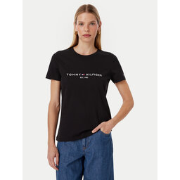 Tommy Hilfiger Tommy Hilfiger T-Shirt Heritage C-Nk WW0WW31999 Schwarz Regular Fit