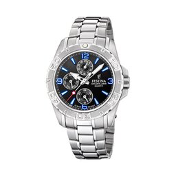 Festina Klocka Festina Multifunction 20666/1 Black/Silver