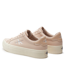 

Снікерcи Calvin Klein Jeans Bold Vulc Flatf Lace Lth Met YW0YW01393 Whisper Pink ABJ, Бежевий