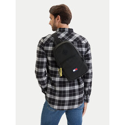 Tommy Jeans Umhängetasche Tommy Jeans Tjm Daily Elevated Sling Bag AM0AM14216 Schwarz
