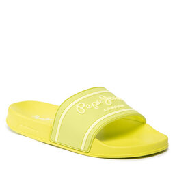 Pepe Jeans Papucs Pepe Jeans Slider Logo Woman PLS70112 Acid Green 628