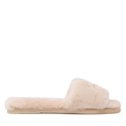 

Шльопанці Tory Burch Double T Shearling 83484 Natural/Dulce De Leche/Gold 100, Бежевий