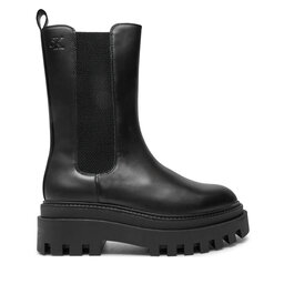 Calvin Klein Jeans Kotníková obuv s elastickým prvkem Calvin Klein Jeans Flatform YW0YW01542 Černá