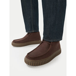 Clarks Halbschuhe Clarks Torhill Hi 26327242 Braun