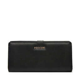 Puccini Голям дамски портфейл Puccini BLP837A Черен
