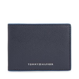 Tommy Hilfiger Portafoglio da uomo Tommy Hilfiger Th Struc Leather Mini Cc Wallet AM0AM11607 Space Blue DW6