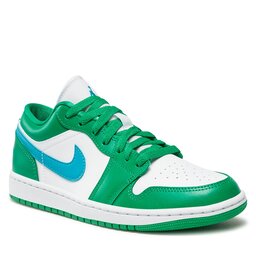 Nike Pantofi Nike Air Jordan 1 Low DC0774 304 Lucky Green/Aquatone/White