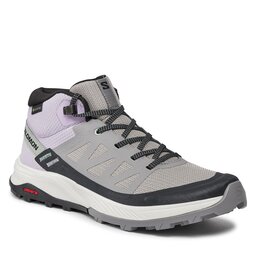 Salomon Туристически Salomon Outrise Mid GORE-TEX L47160600 Gull/Orchid Bloom/Black