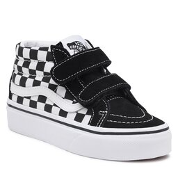 Vans Sneakersy Vans Uy Sk8-Mid Reissue V VN00018THRK1 (Checkerboard) Blk/Tr Wht