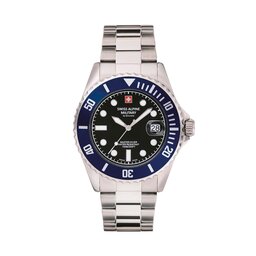 Swiss Alpine Military Zegarek Swiss Alpine Military Grovana Master Diver 7053.1136 Silver