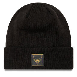 New Era Berretto New Era Chicago Bulls Metallic Badge Cuff Knit 60424828 Nero