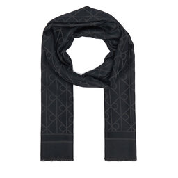 Calvin Klein Schal Calvin Klein Emblem Aop Glossy Tonal Scarf LV04F8096G Schwarz