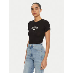Tommy Jeans Tommy Jeans Majica DW0DW19435 Črna Slim Fit