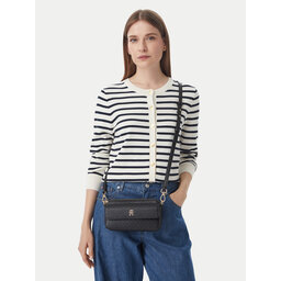 Tommy Hilfiger Handtasche Tommy Hilfiger Th Icon Camera Bag Mono AW0AW18922 Schwarz