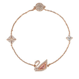 

Браслет Swarovski Dazzling Swan 5472271 Czmo/Ros, Рожеве золото