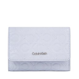 Calvin Klein Portafoglio da donna Calvin Klein Ck Must Trifold Sm Emb K60K611325 Sheer Blue CFX