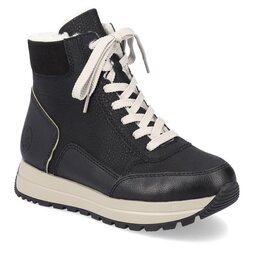 Rieker Čizme Rieker N4008-00 Schwarz / Schwarz / Schwarz / Gold 00